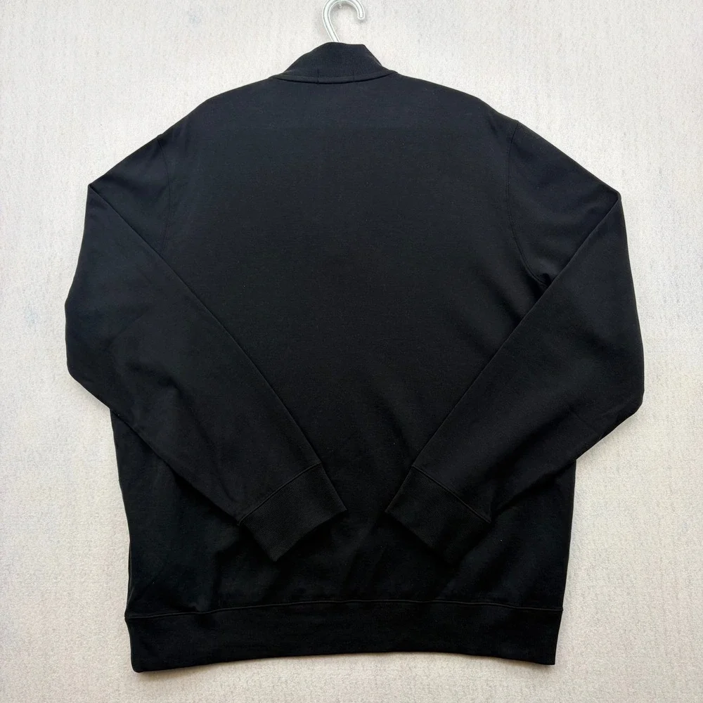 Polo Ralph Lauren Mens XL Quarter Zip Pullover Black Cotton Blend 710890534031